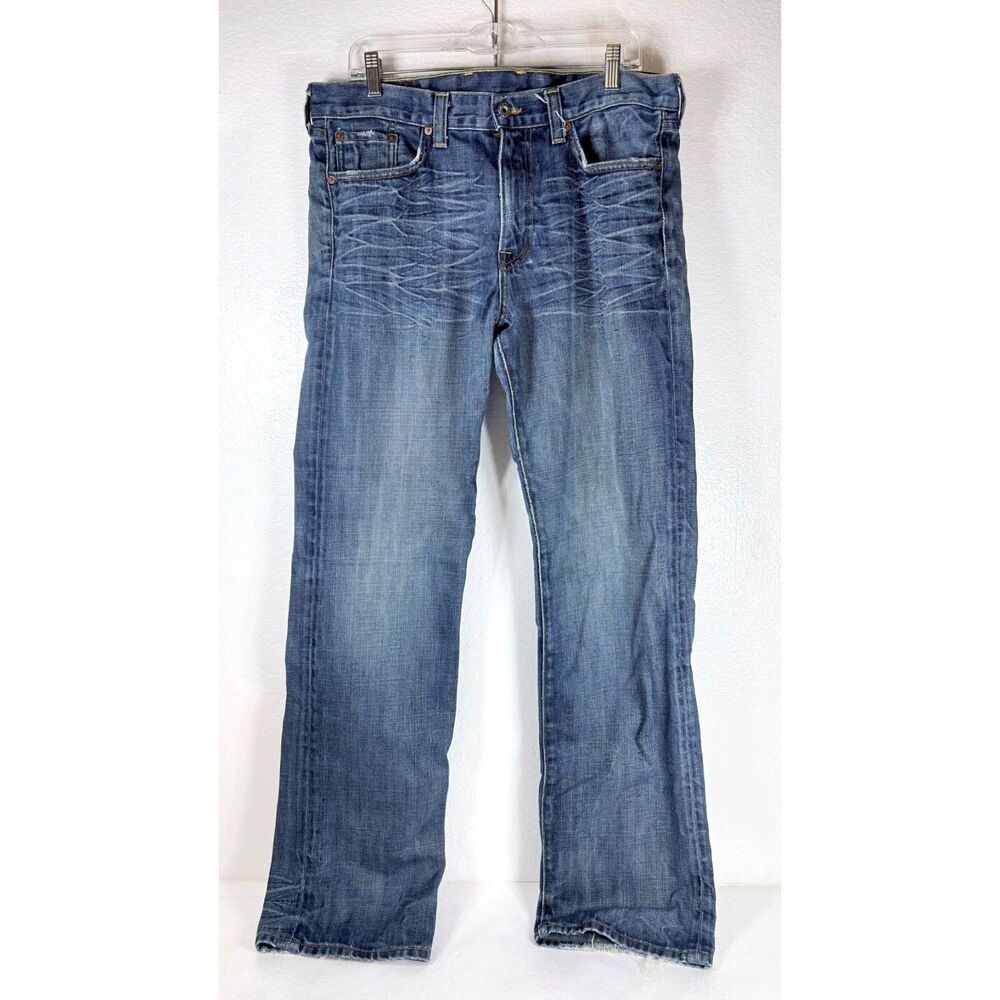 Lucky Brand Vintage Straight Dungarees 33 Mens Denim Jeans Medium Wash